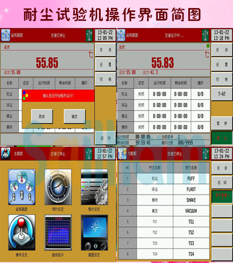 耐塵試驗機操作系統